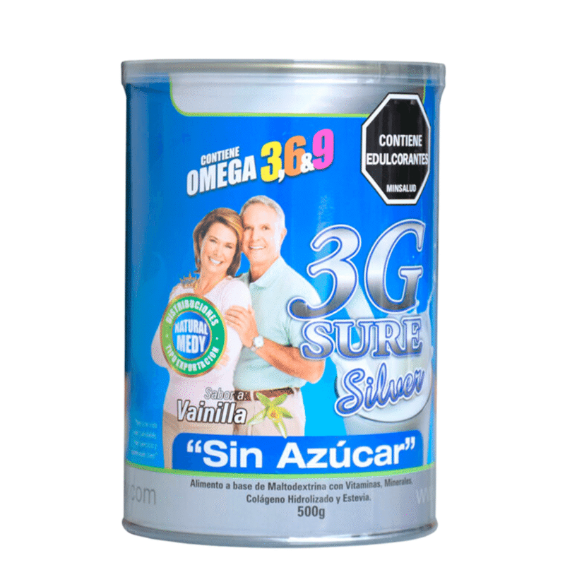 3G Sure Silver (endulzado con stevia) 500g - Natural Medy