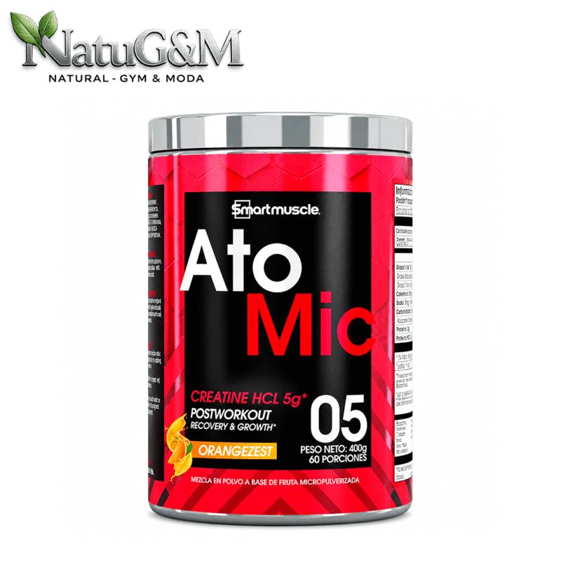 Creatina Atomic SmartMuscle 60 Servicios Sabor Naranja