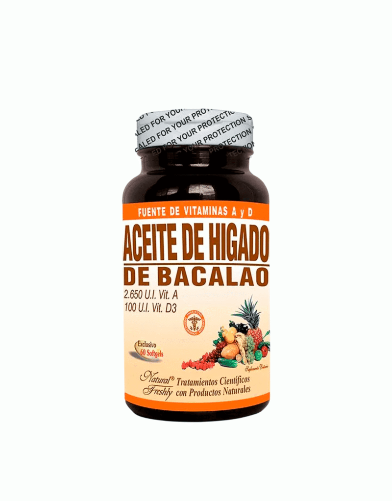 Aceite Hígado De Bacalao X60 - Natural Freshly