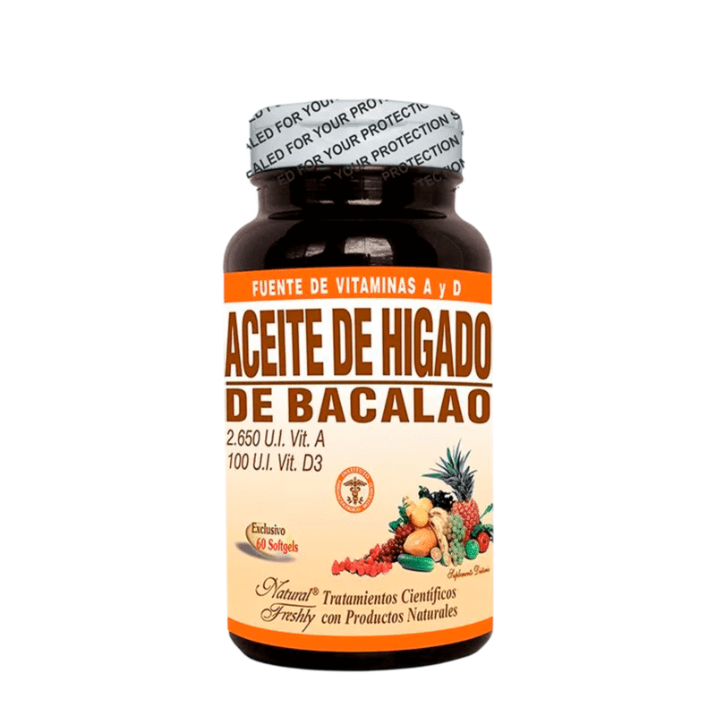 Aceite Hígado De Bacalao X60 - Natural Freshly