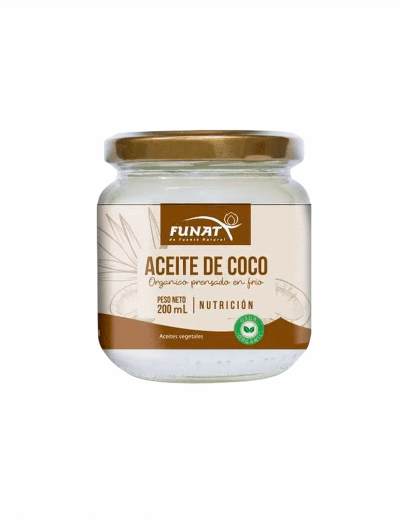 Aceite de coco orgánico 200 ml - Funat