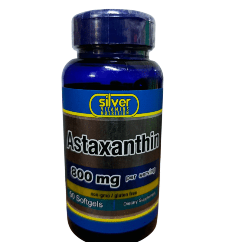 Astaxanthin 800mg x50 Softgels - Silver Vitamins Nutrition