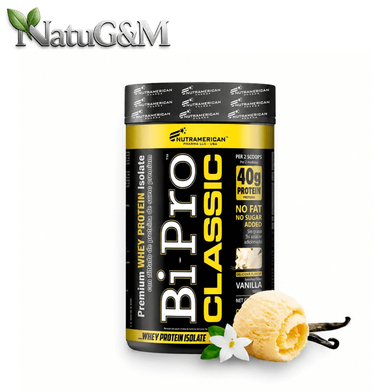 Proteina Bipro Classic Vainilla 1lbs - Nutramerican