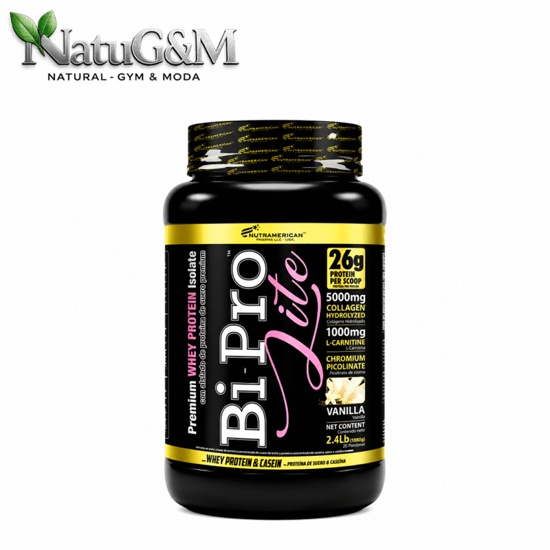 Proteina Bipro Lite - Proteína de suero de leche + Colágeno hidrolizado - Nutramerican