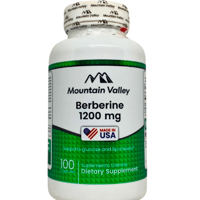 Berberine 1200mg 100 Capsulas - Mountain Valley
