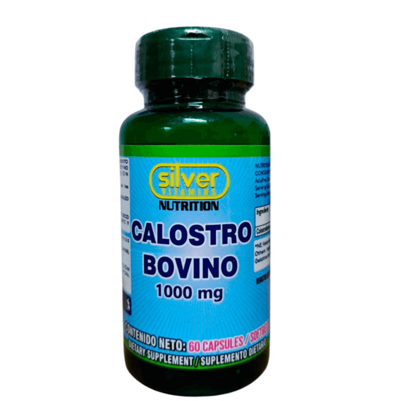 Calostro Bovino 1000mg x60 cápsulas - Silver Vitamins Nutrition