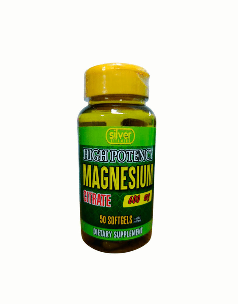 Citrato de Magnesio 600 mg x 50 Softgels - Silver Vitamins Nutrition