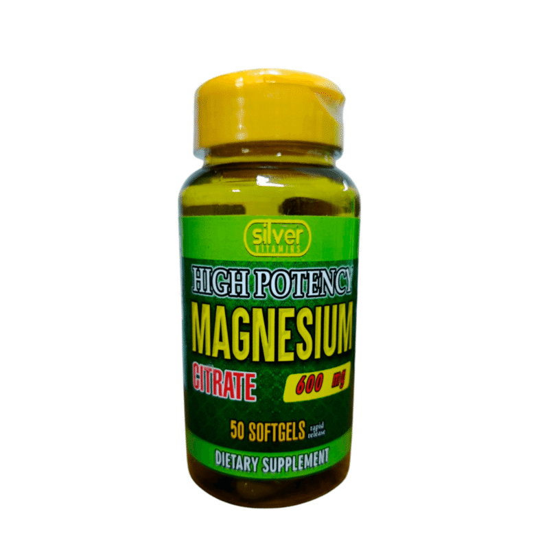 Citrato de Magnesio 600 mg x 50 Softgels - Silver Vitamins Nutrition