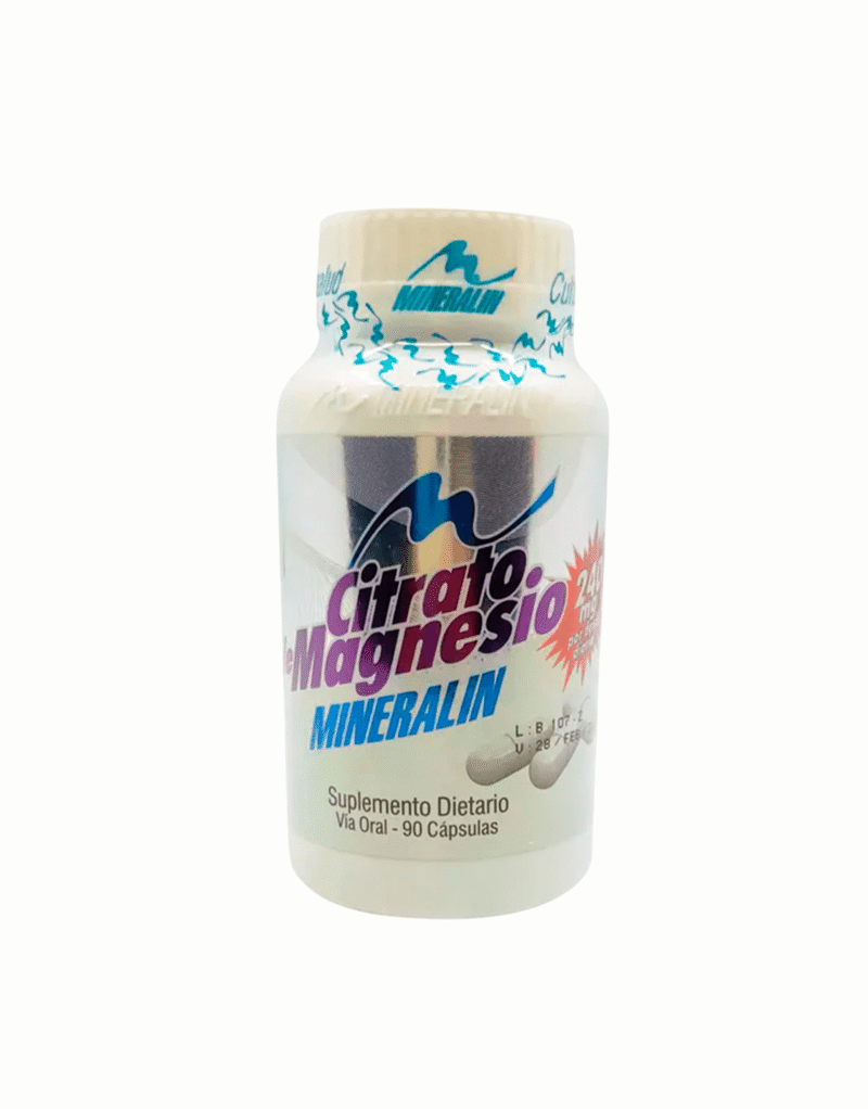 Citrato de Magnesio 90 Cápsulas Mineralin
