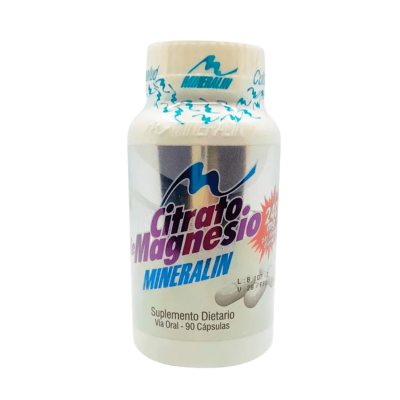 Citrato de Magnesio 90 Cápsulas Mineralin