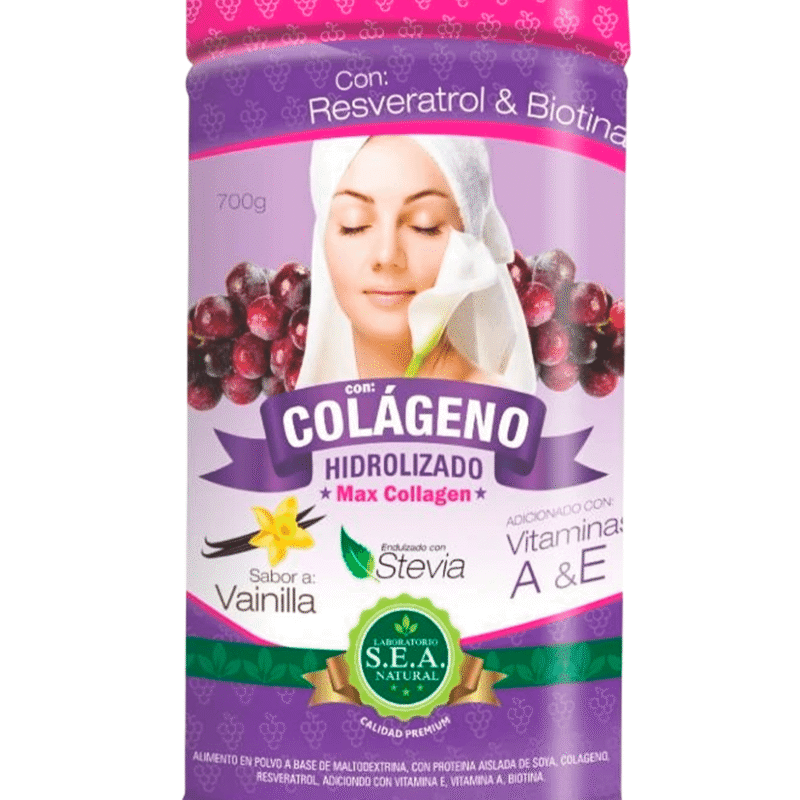 Colágeno Hidrolizado con Biotina Y resveatrol 700g - S.E.A NATURAL