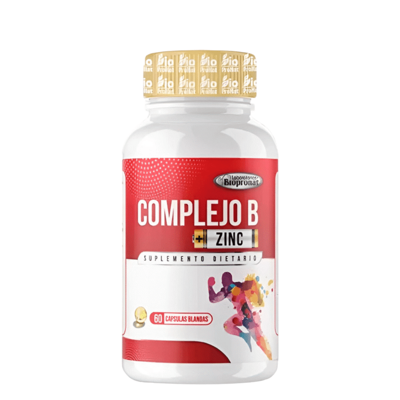 Complejo B + zinc  - Biopronat 60 Cápsulas Blandas