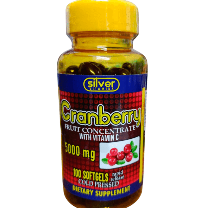 Cranberry 5000mg x100 softgels - Silver Vitamins Nutrition