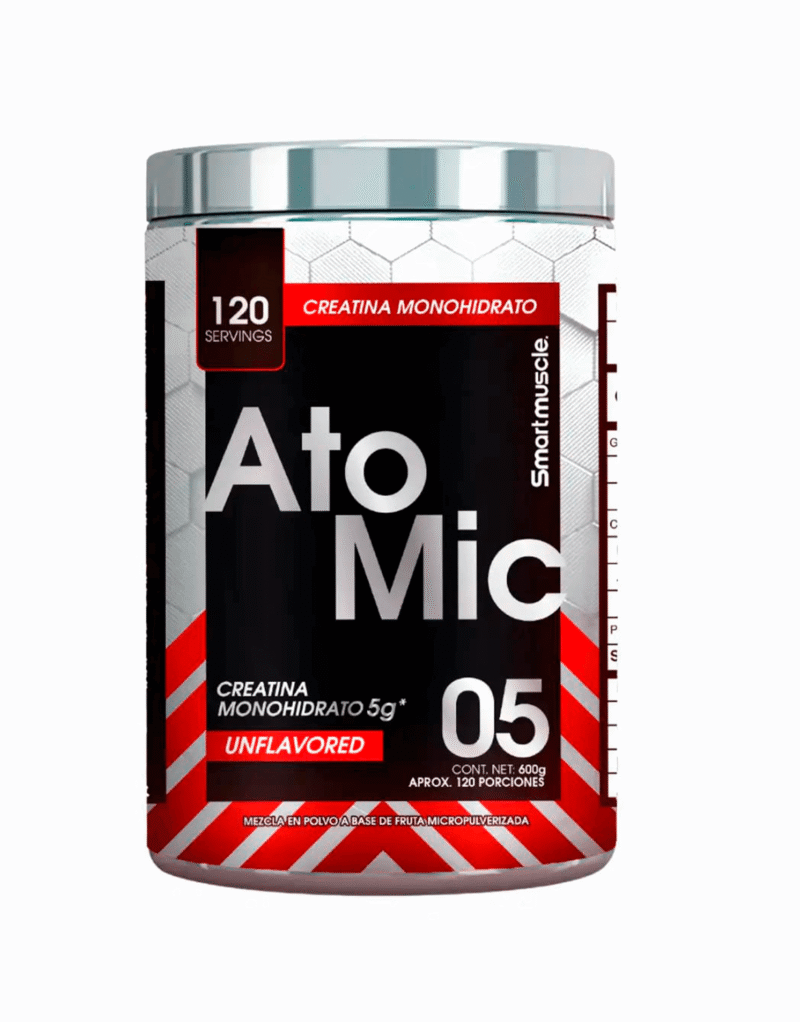 Creatina Atomic Monohidrato 120 servicios SmartMuscle