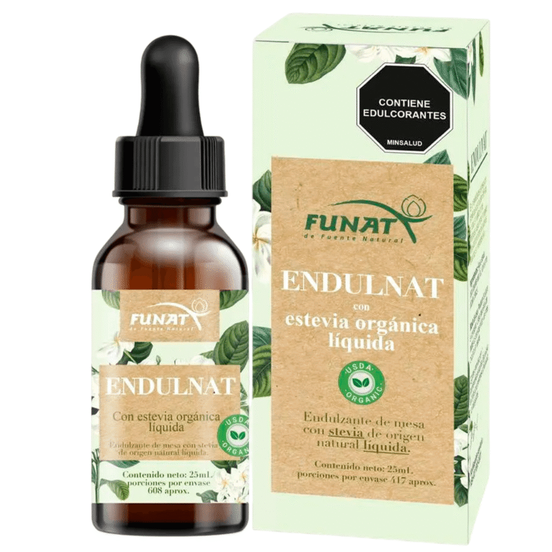 ENDULNAT 25ml con estevia orgánica liquida - Funat