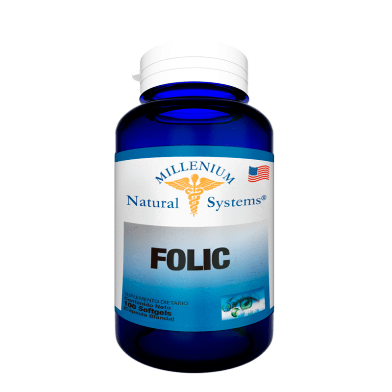 Folic Millenium Natural Systems 100 Cápsulas