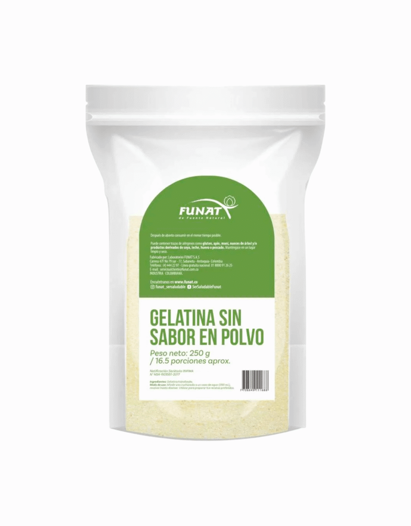 Gelatina Sin Sabor 250gr - Funat