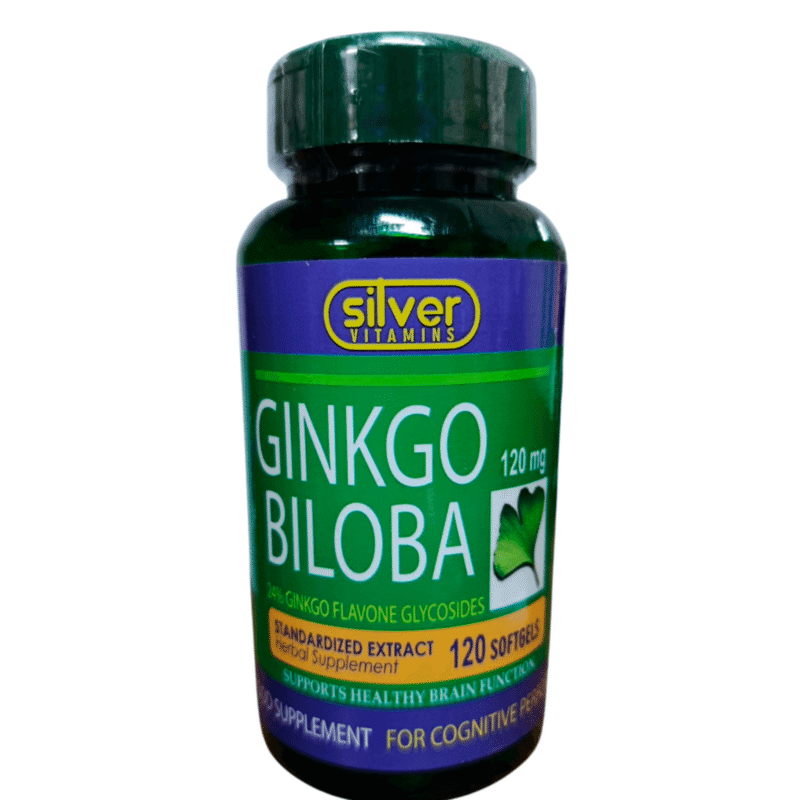 Ginkgo Biloba x120 Softgels - Silver Vitamins Nutrition