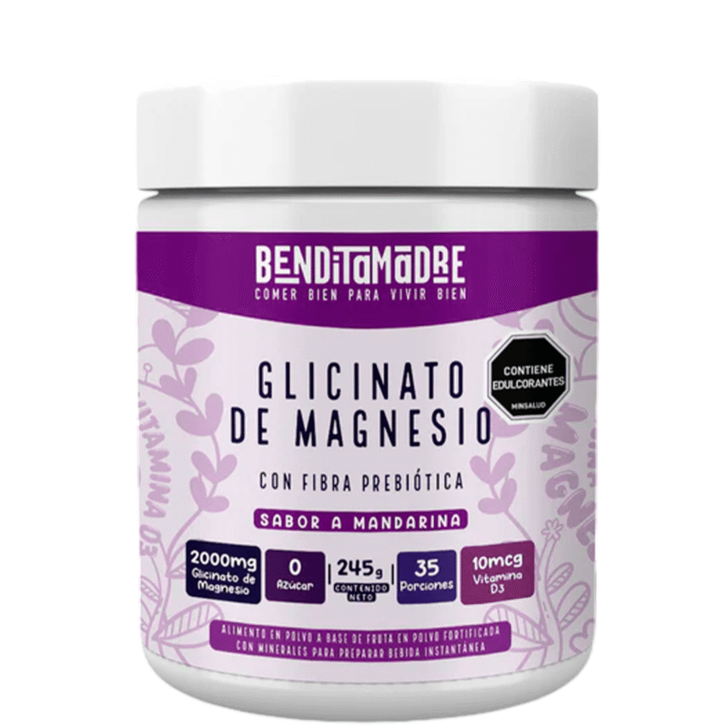 Glycinato de Magnesio 245g - Benditamadre