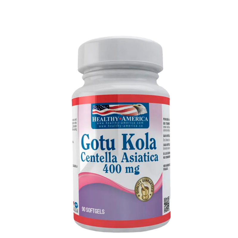 Gotu Kola/centella Asiática 400mg por 90 cápsulas Lab healthy America