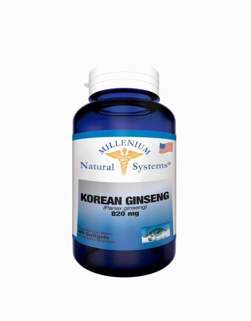 Korean Ginseng Millenium Natural Systems 60 Cápsulas