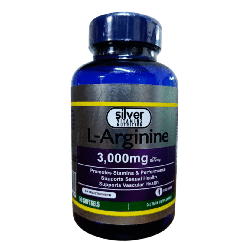 L-Arginine 3000mg x50 Softgels - Silver Vitamins Nutrition