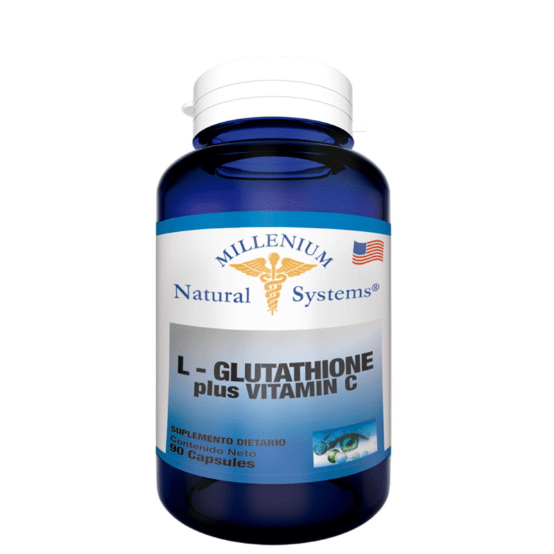 L-Glutathione plus con Vitamina C Millenium Natural Systems 90 Cápsulas