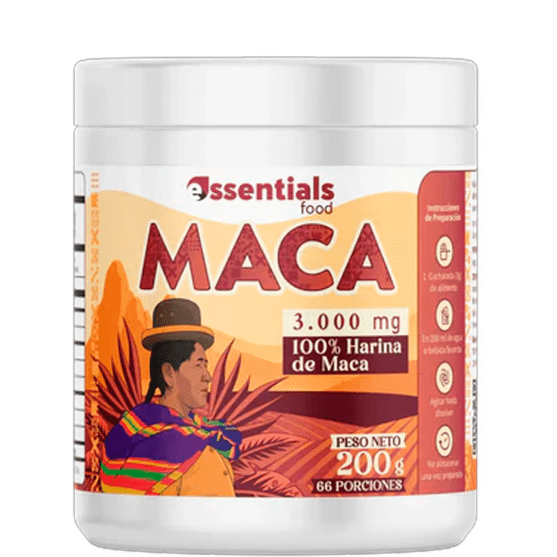 Maca Roja en Polvo 200g - Essentials Food