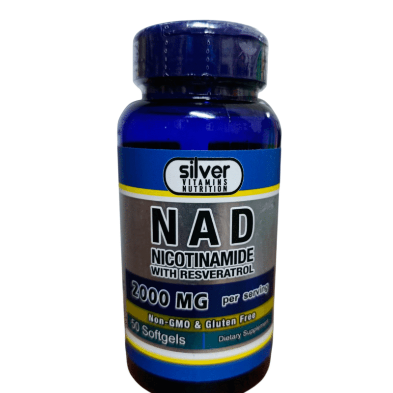 Nad + Resveratrol 2000MG x 50 Softgels - Silver Vitamins Nutrition