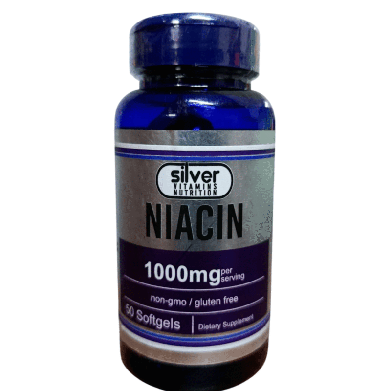 Niacin 1000mg x50 Softgels - Silver Vitamins Nutrition