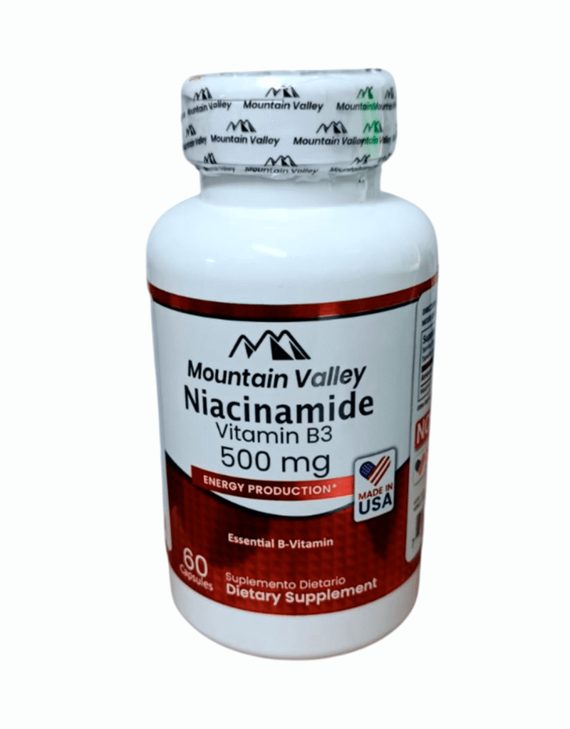 Niacinamide vitamina b3 500mg  X60 Capsulas - Mountain Valley