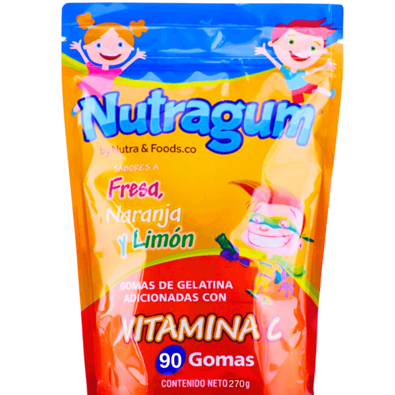 Nutragum Vitamina C para Niños 90 Gomas - Nutra y Foods