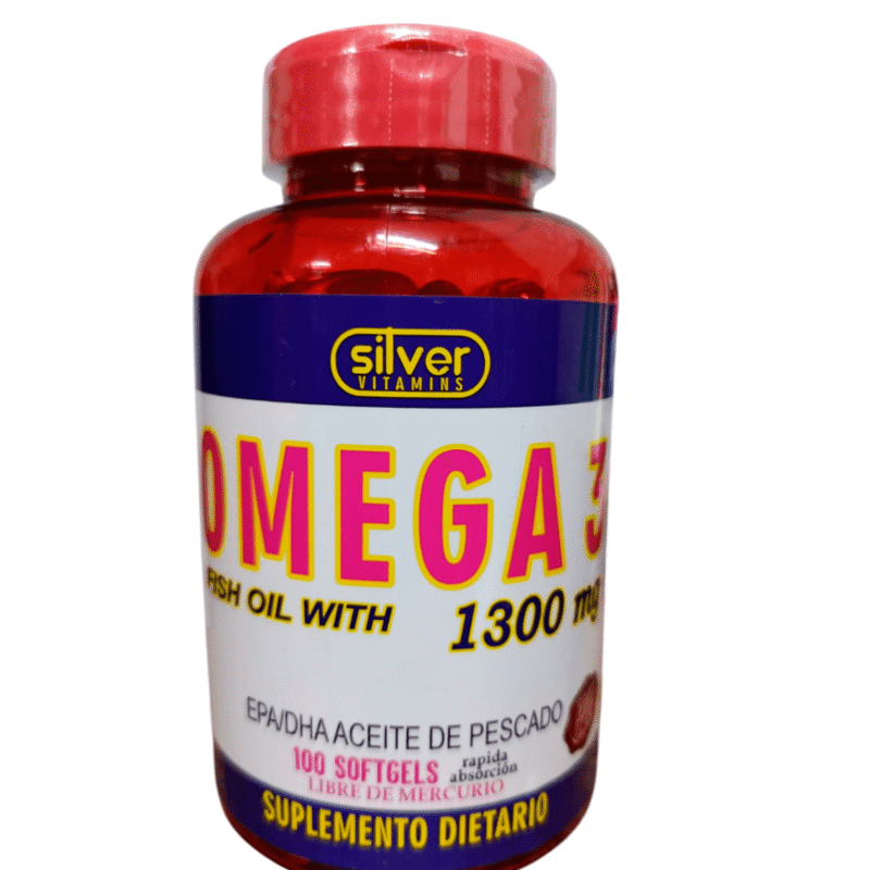 Omega 3 1300mg x 100 Softgels - Silver Vitamins Nutrition