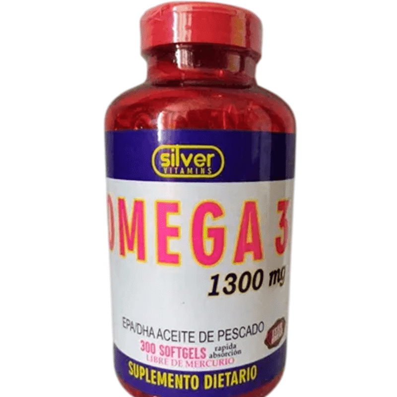 Omega 3 1300mg x 300 Softgels - Silver Vitamins Nutrition
