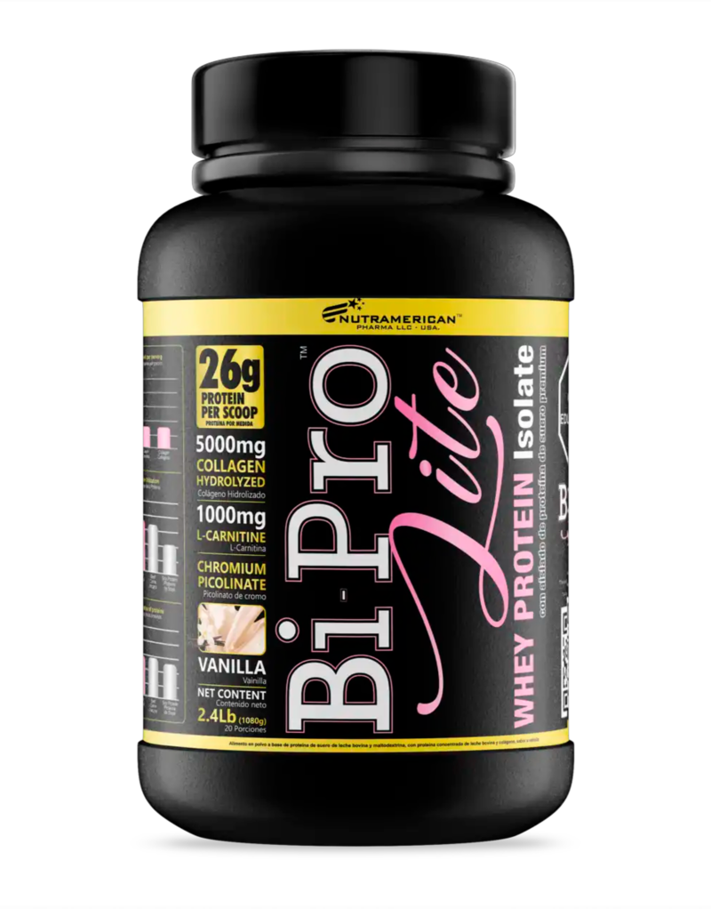 Proteina Bipro Lite - Proteína de suero de leche + Colágeno hidrolizado - Nutramerican