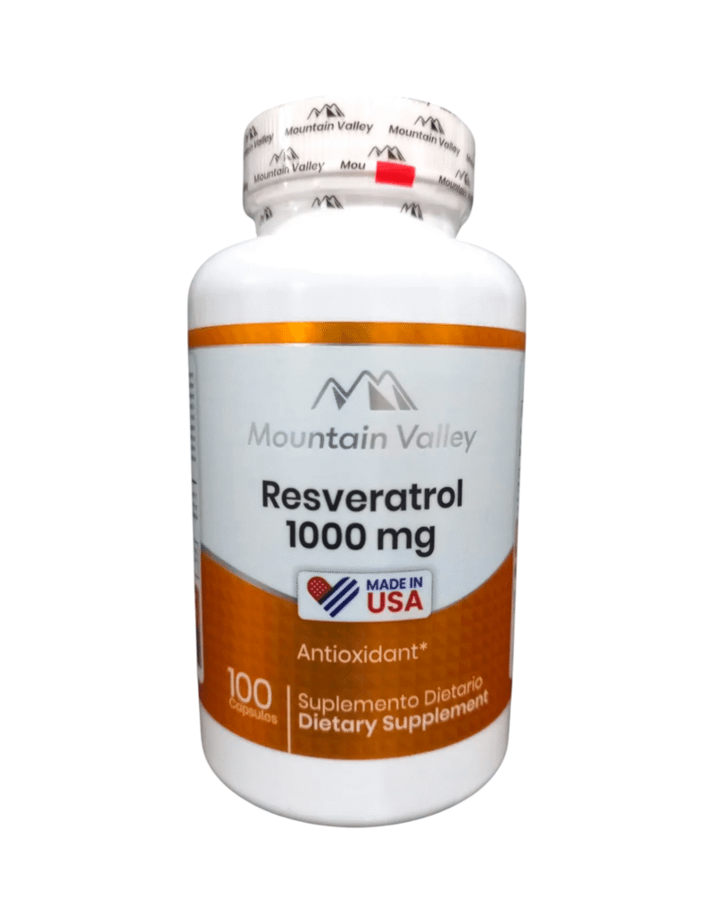 Resveratrol 1000mg 100 Capsulas - Mountain Valley