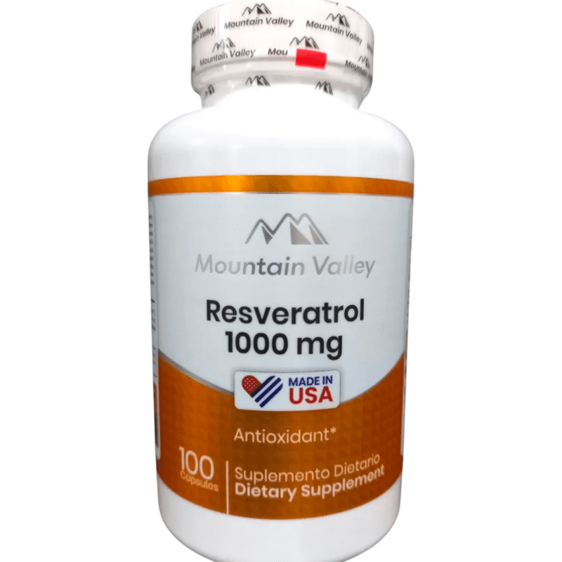 Resveratrol 1000mg 100 Capsulas - Mountain Valley