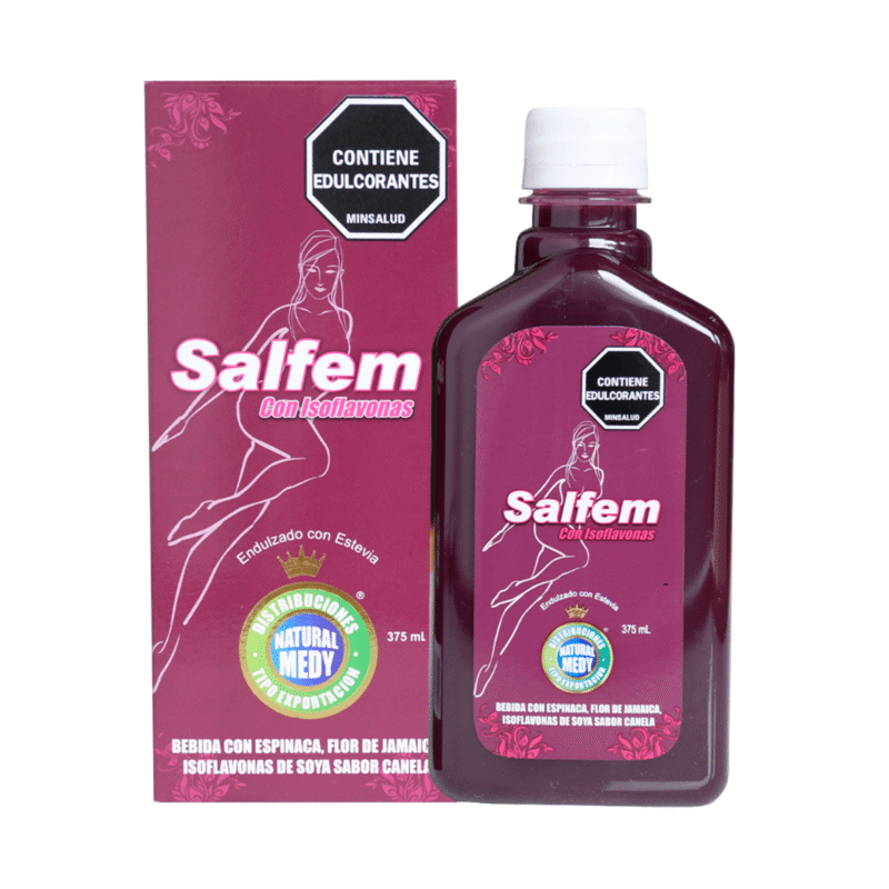 Salfem Bebida con Espinaca y Flor de Jamaica 360 ml - Natural Medy