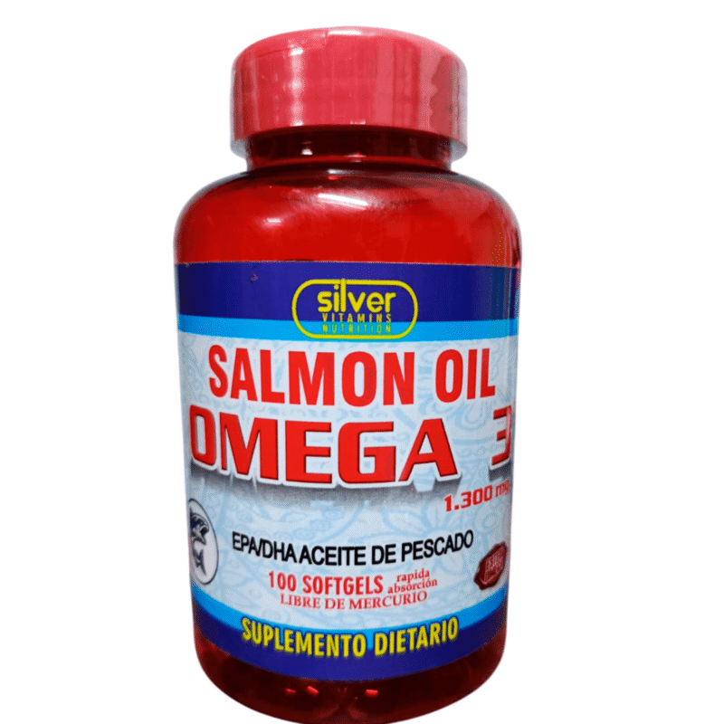 Salmon Oil Omega 3 x100 Softgels - Silver Vitamins Nutrition