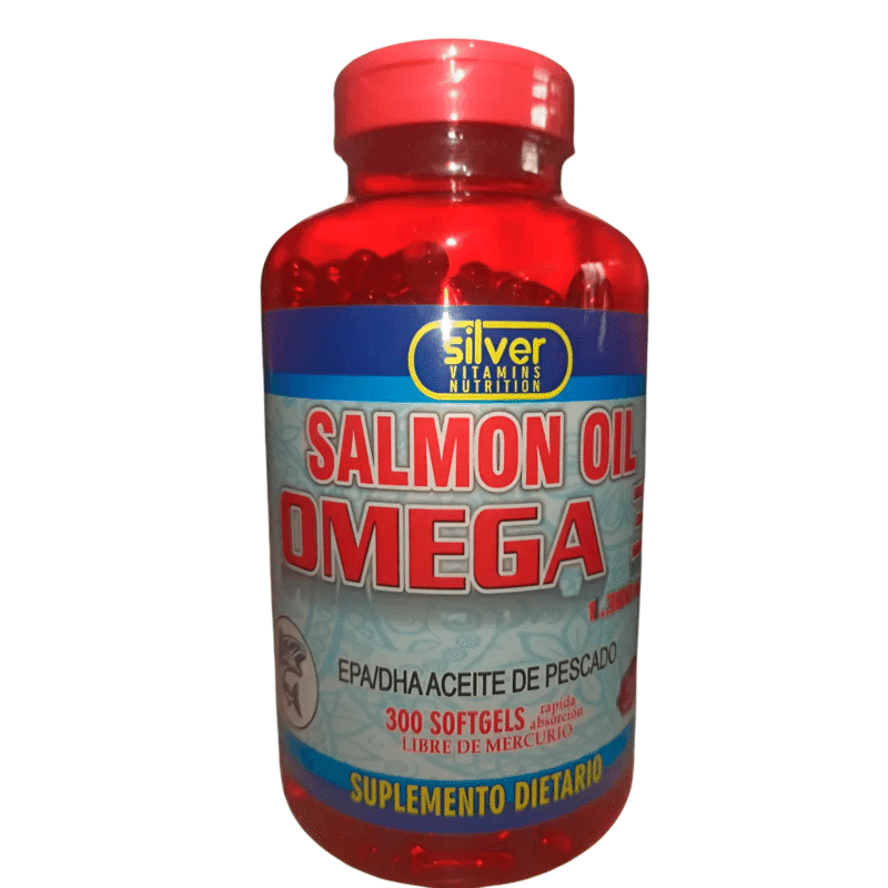 Salmon Oil Omega 3 x300 Softgels - Silver Vitamins Nutrition