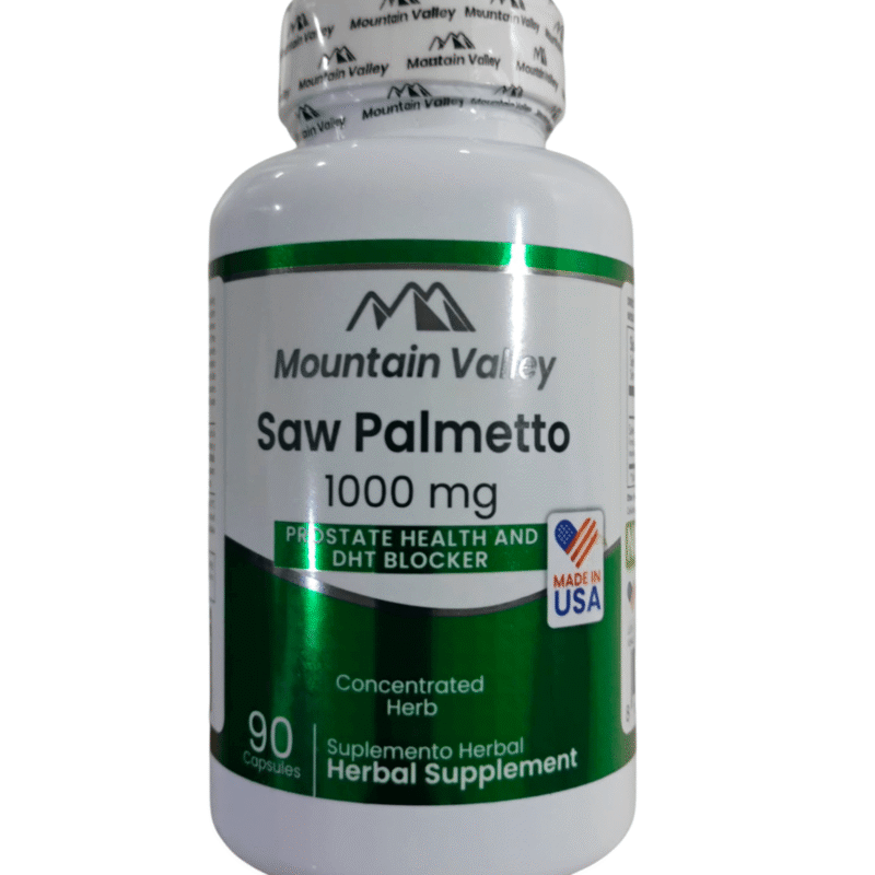 Saw Palmetto 1000mg 90 Capsulas - Mountain Valley