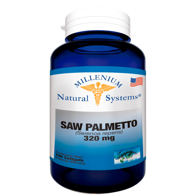 Saw Palmetto 320mg Millenium Natural Systems 100 Cápsulas