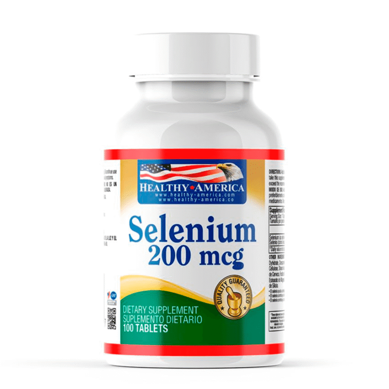 Selenium 200 mcg x 100 Tabletas - Healthy America