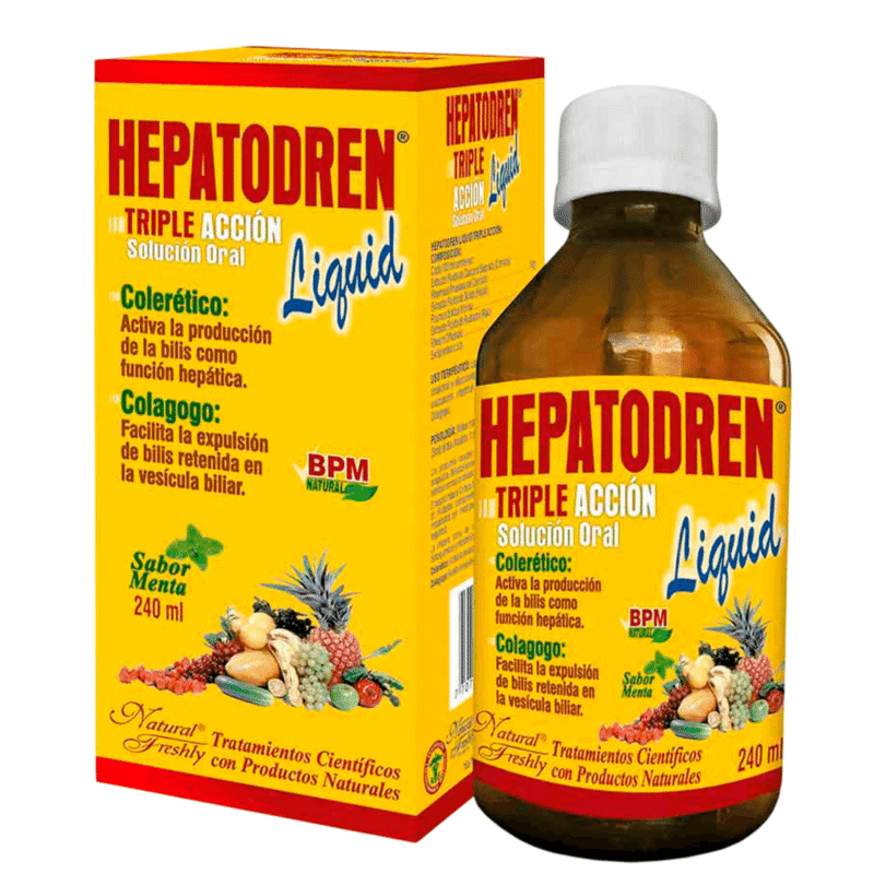 Solución Oral Hepatodren Triple Acción Frasco x 240 ml - Natural Freshly