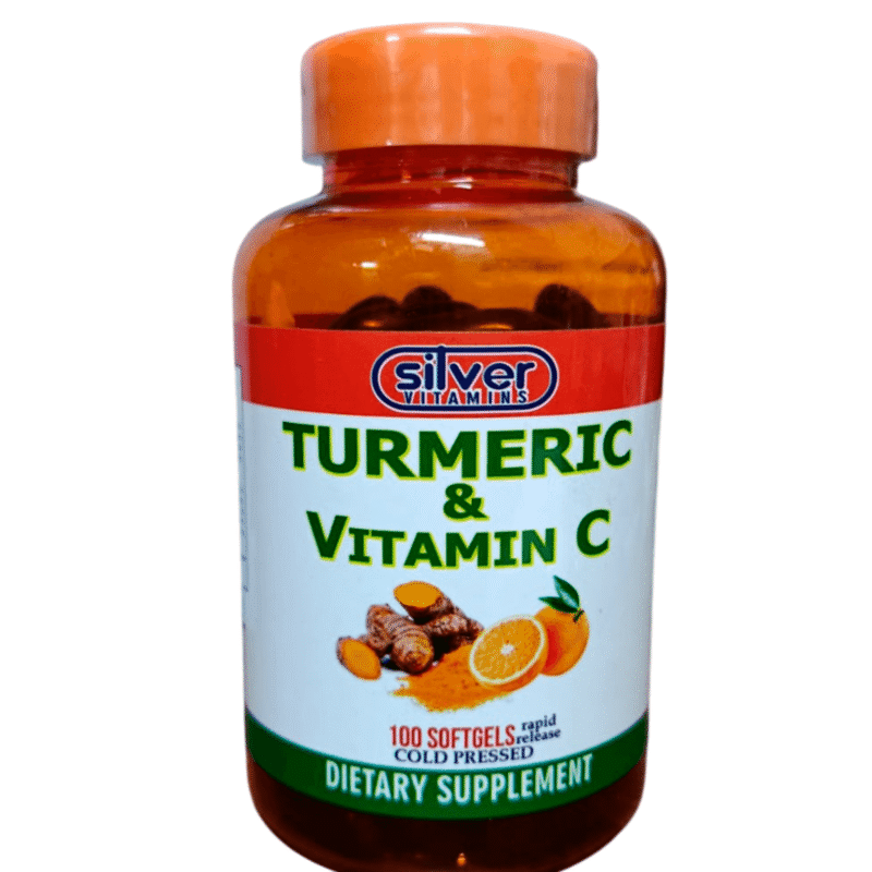 Turmeric & Vitamina C X 100 Softgels - Silver Vitamins Nutrition