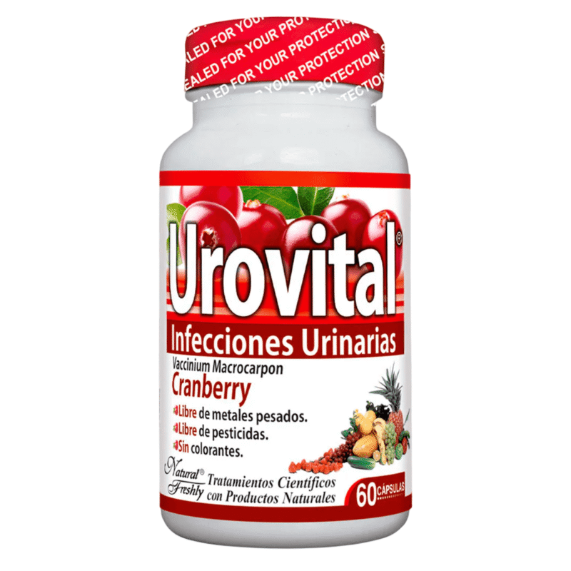 Urovital Infecciones Urinarias Frasco x60 capsulas - Natural Freshly