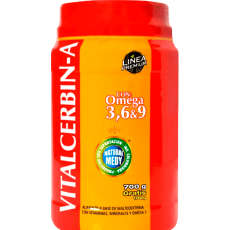 VITACERBIN - A ( VITAMINAS MINERALES Y OMEGA ) X 800 GR POLVO - NATURAL MEDY
