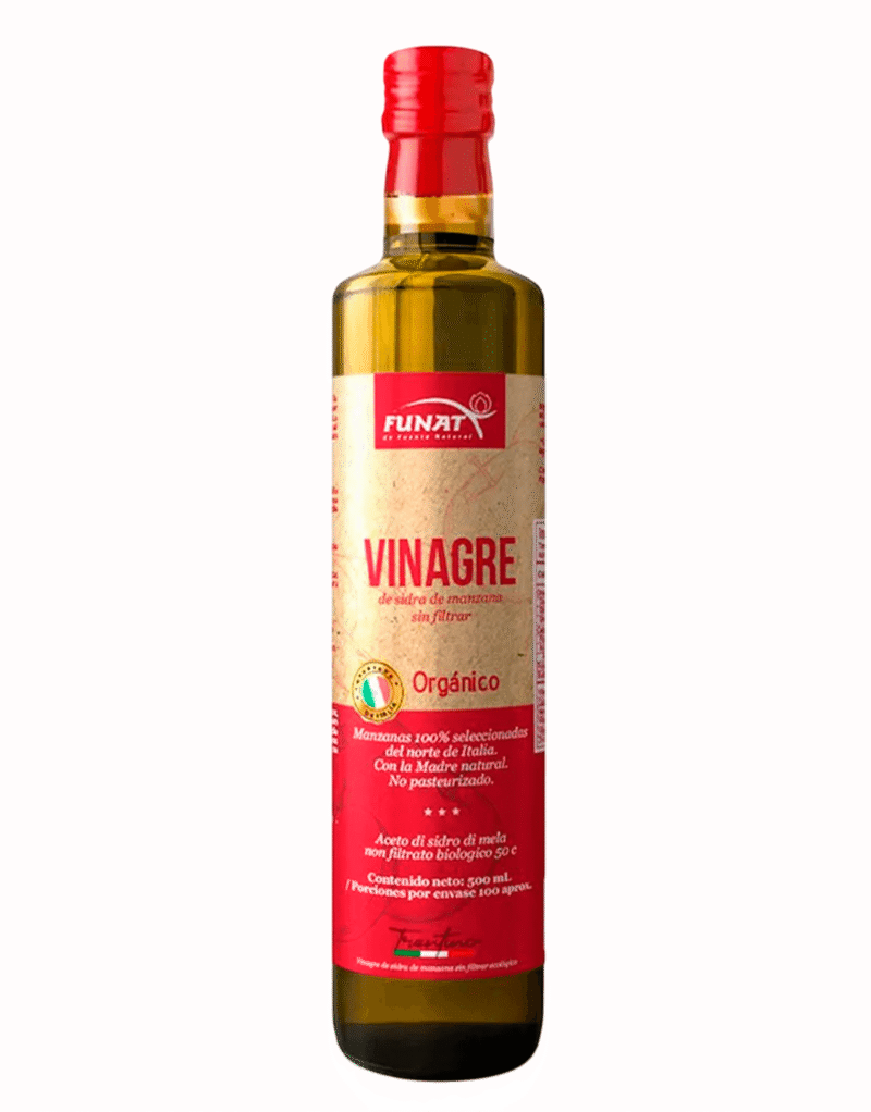 Vinagre de Sidra de Manzana Sin Filtrar Orgánico 500ml - Funat