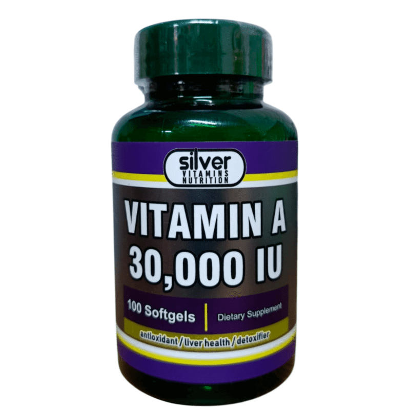 Vitamina A 30000 IU x100 Softgels - Silver Vitamins Nutrition