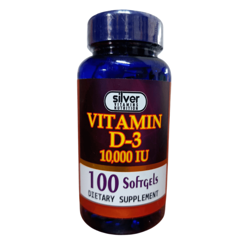 Vitamina D3 10000 IU x100 Softgels - Silver Vitamins Nutrition